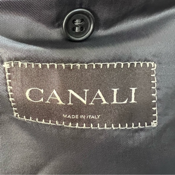 Harry Rosen Italian wool black white check plaid oversized blazer IT 50 - Picture 16 of 16